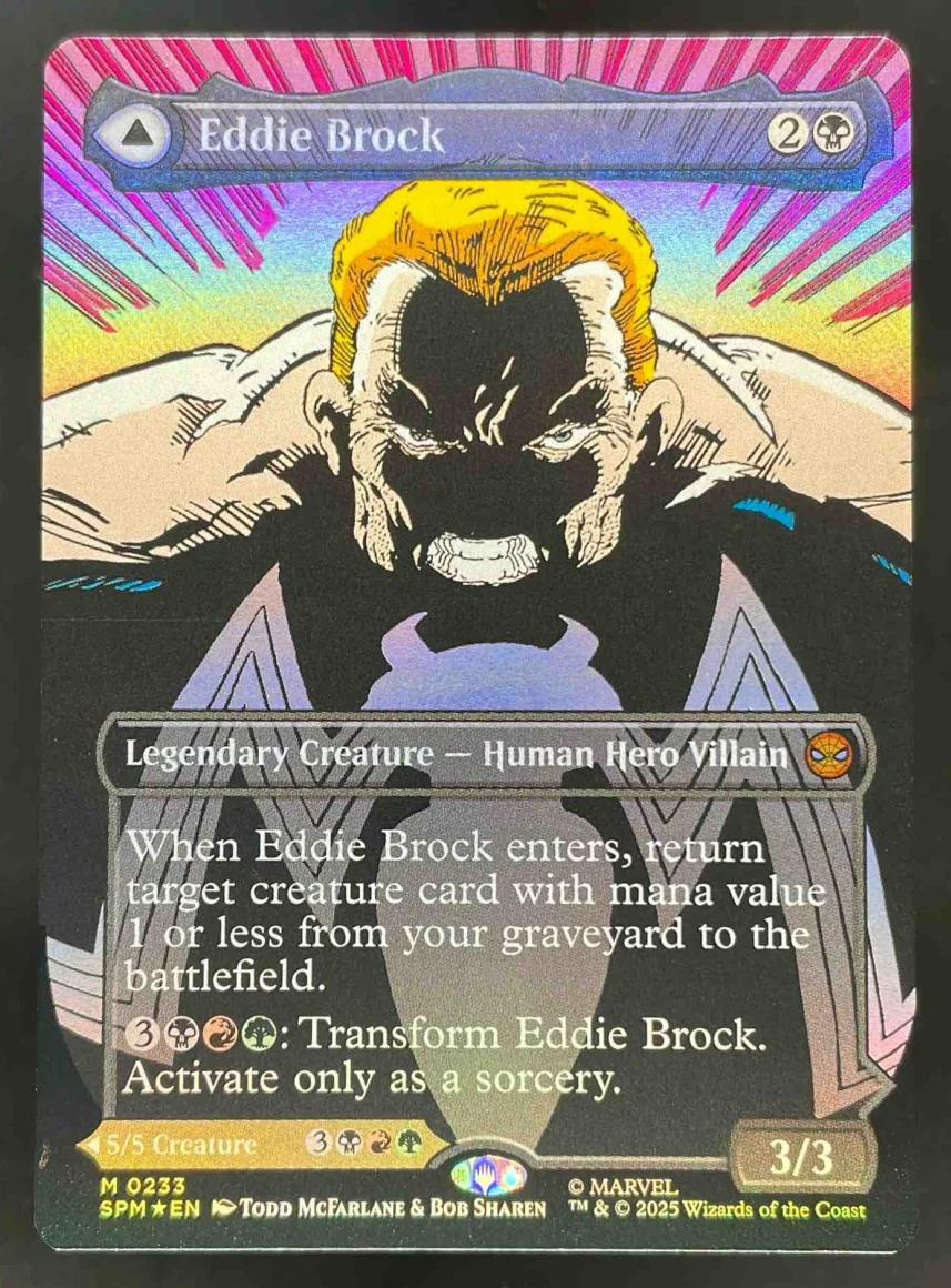 Eddie Brock 0233 Borderless - Marvel's Spider-Man SPM Magic The Gathering