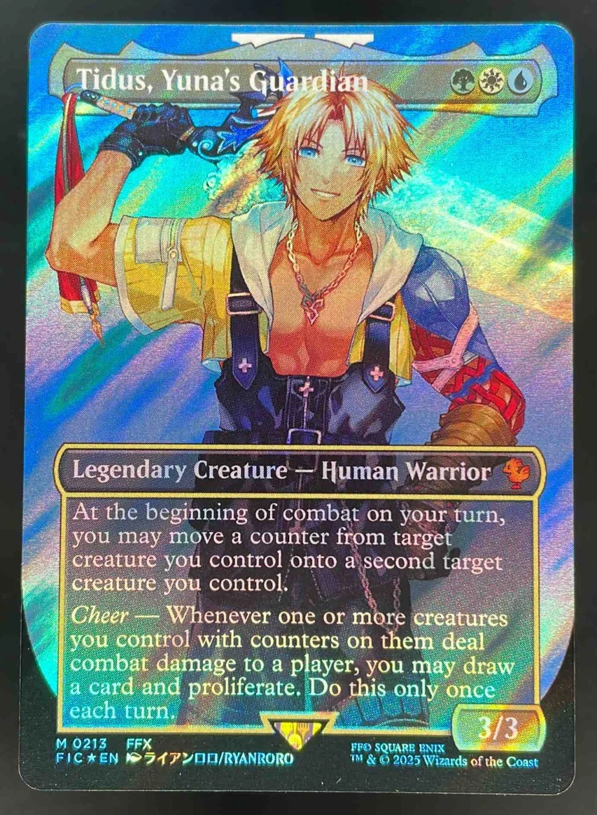 2025 Magic: The Gathering Final Fantasy Commander #213 Tidus Yuna's Guardian SF