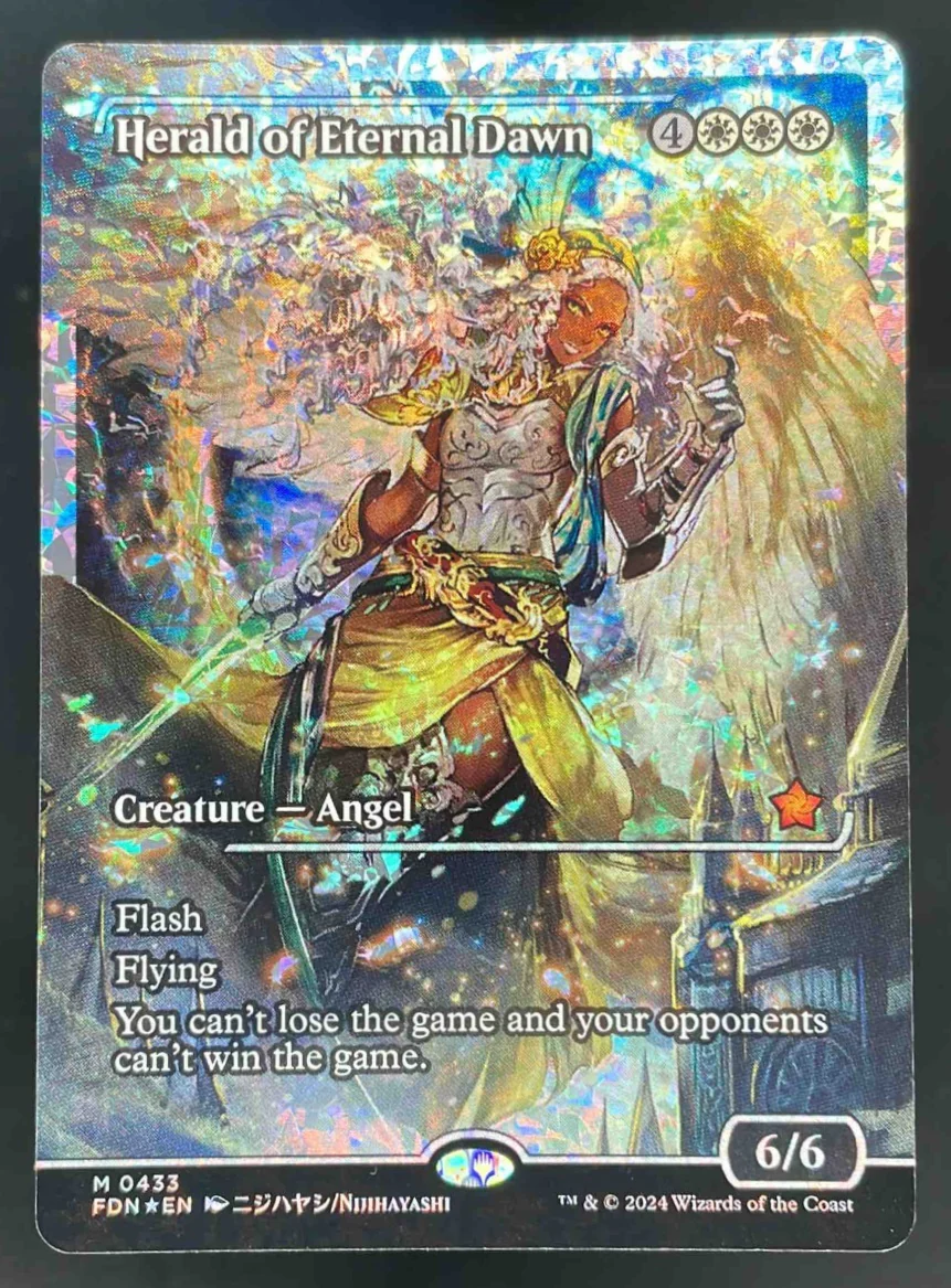 Herald of Eternal Dawn Showcase Fracture Foil - Foundations Magic The Gathering
