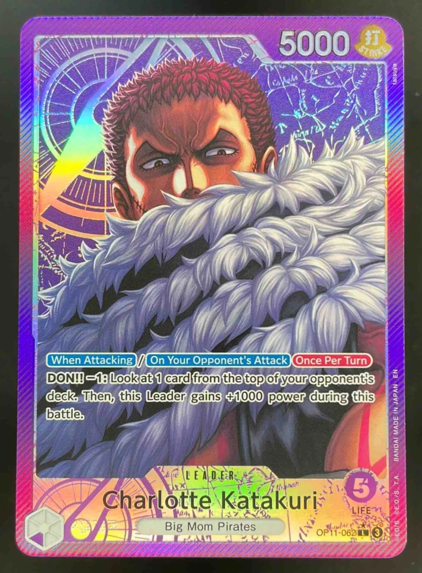 2025 One Piece A Fist of Divine Speed Leader #OP11062 Charlotte Katakuri Alt Art