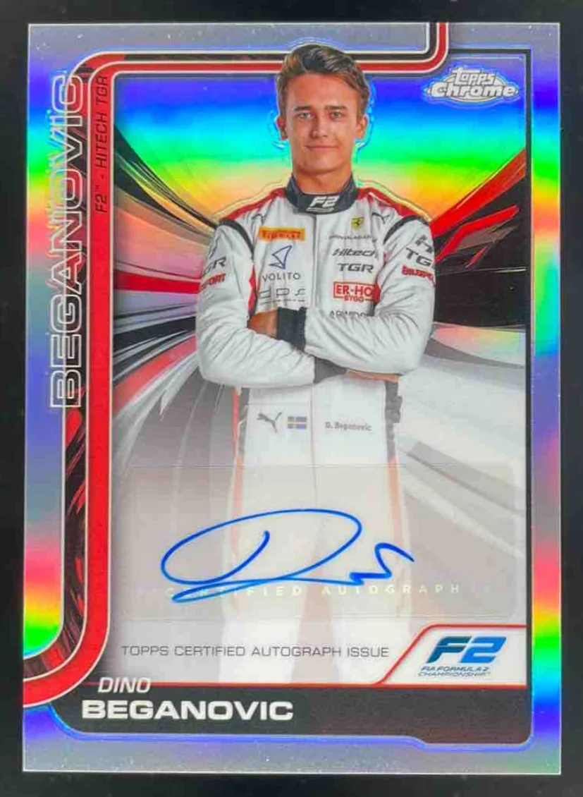 2025 Topps Chrome Formula 1 Chrome Autographs #CAC-BEG Dino Beganovic Auto