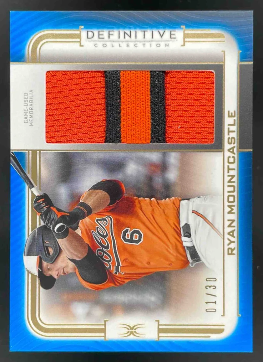 2023 Topps Definitive Jumbo Relic Collection Blue #DJR-MOU Ryan Mountcastle /30