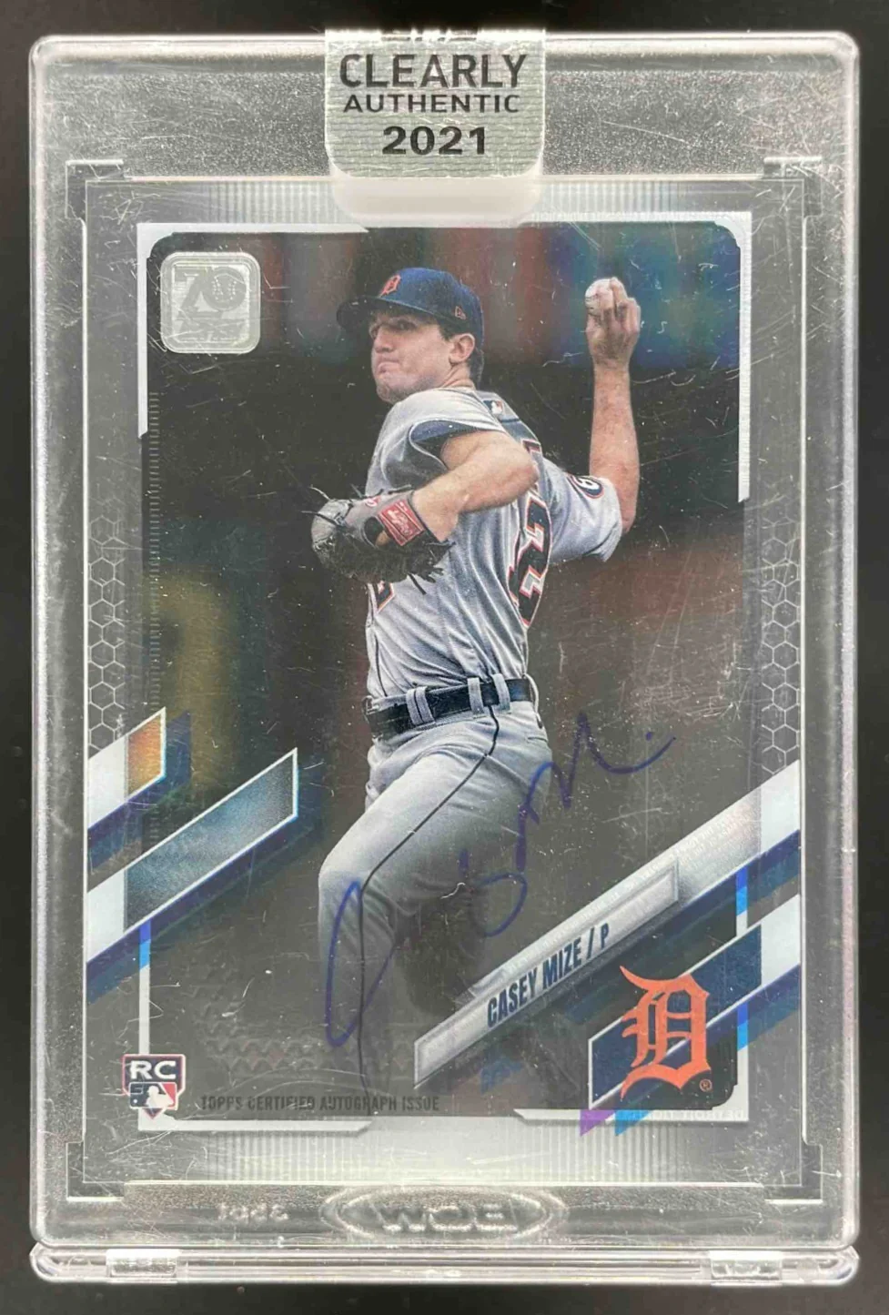 2021 Topps Clearly Authentic #CAA-CM Casey Mize RC Auto