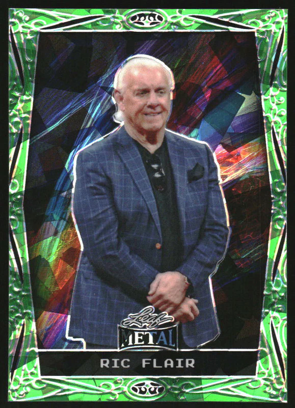 2024 Leaf Metal Legends Wrestling Crystal Green #38 Ric Flair /5