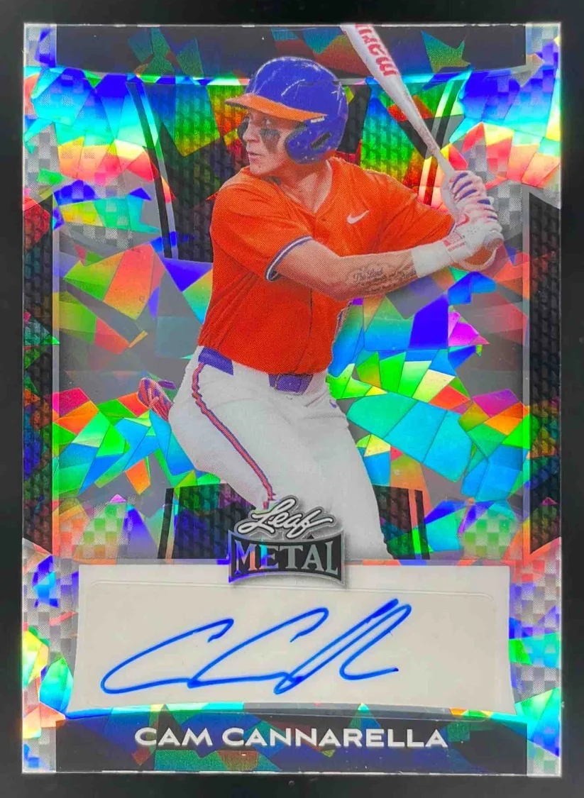 2025 Leaf Metal Autograph Crystal Silver #BA-CC1 Cam Cannarella Auto /25