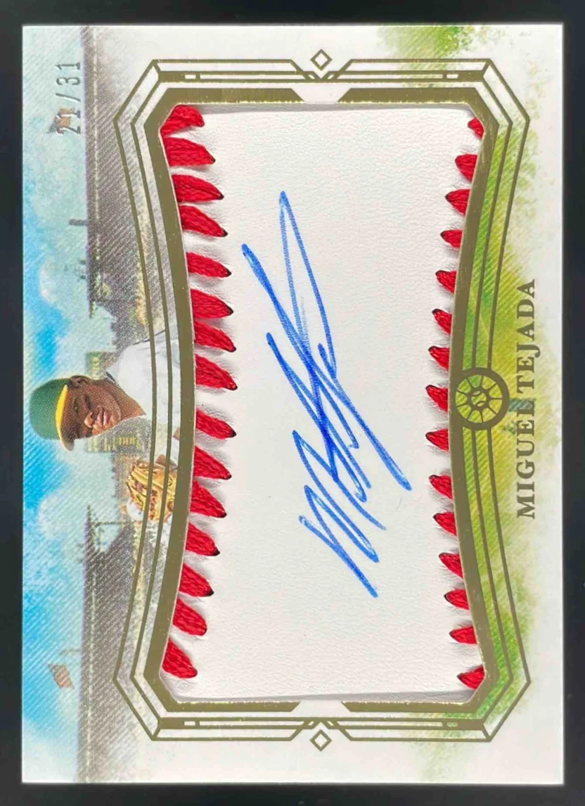 2025 Panini Boys of Summer Fabric of the Game Baseball #FB- Miguel Tejada /31