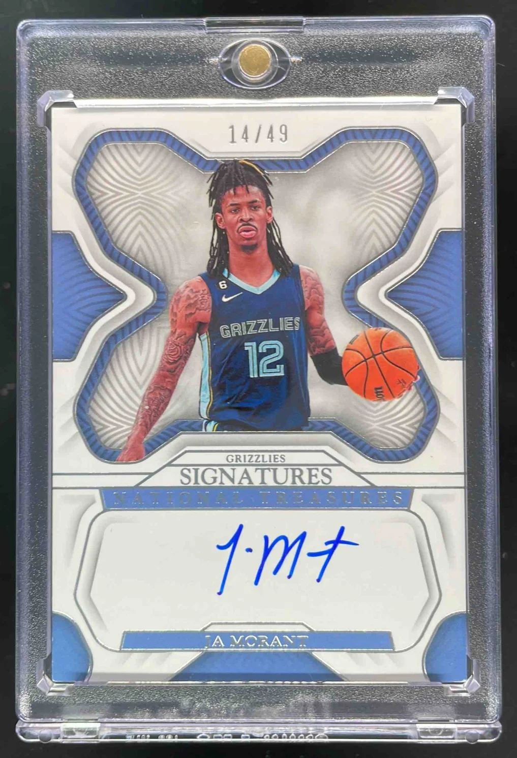 2022-23 Panini National Treasures Signatures #S-JAM Ja Morant Autograph Auto /49