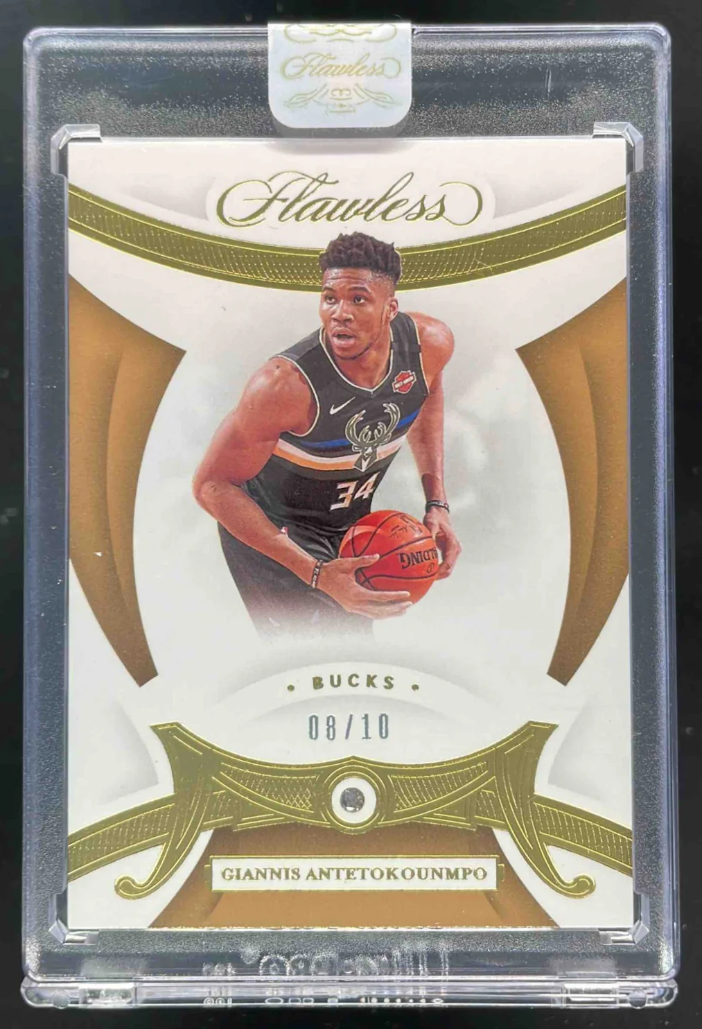2019-20 Panini Flawless Gold #74 Giannis Antetokounmpo /10