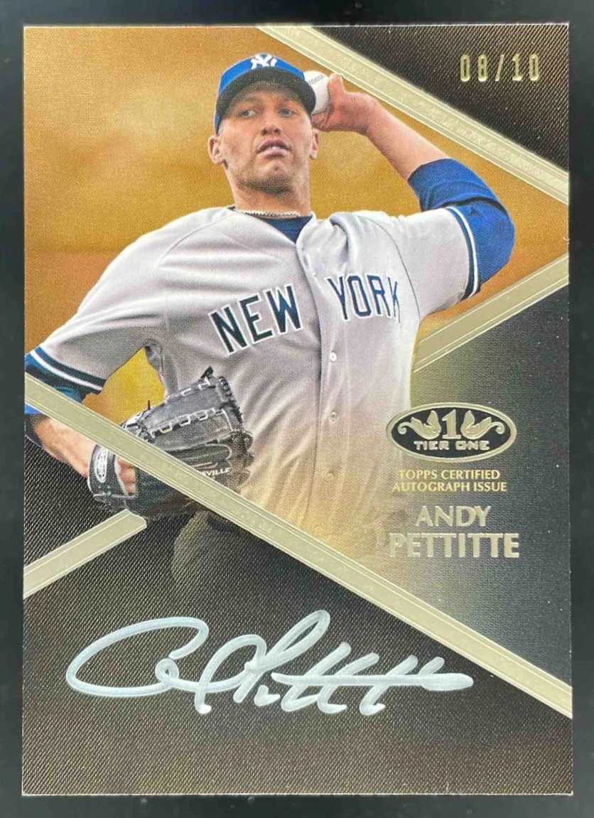 2019 Topps Tier One Silver Ink #T1A-AP Andy Pettitte Auto /10