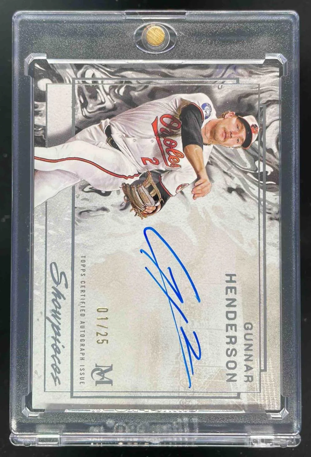 2025 Topps Museum Collection Showpieces #SA-GH Gunnar Henderson Auto /25