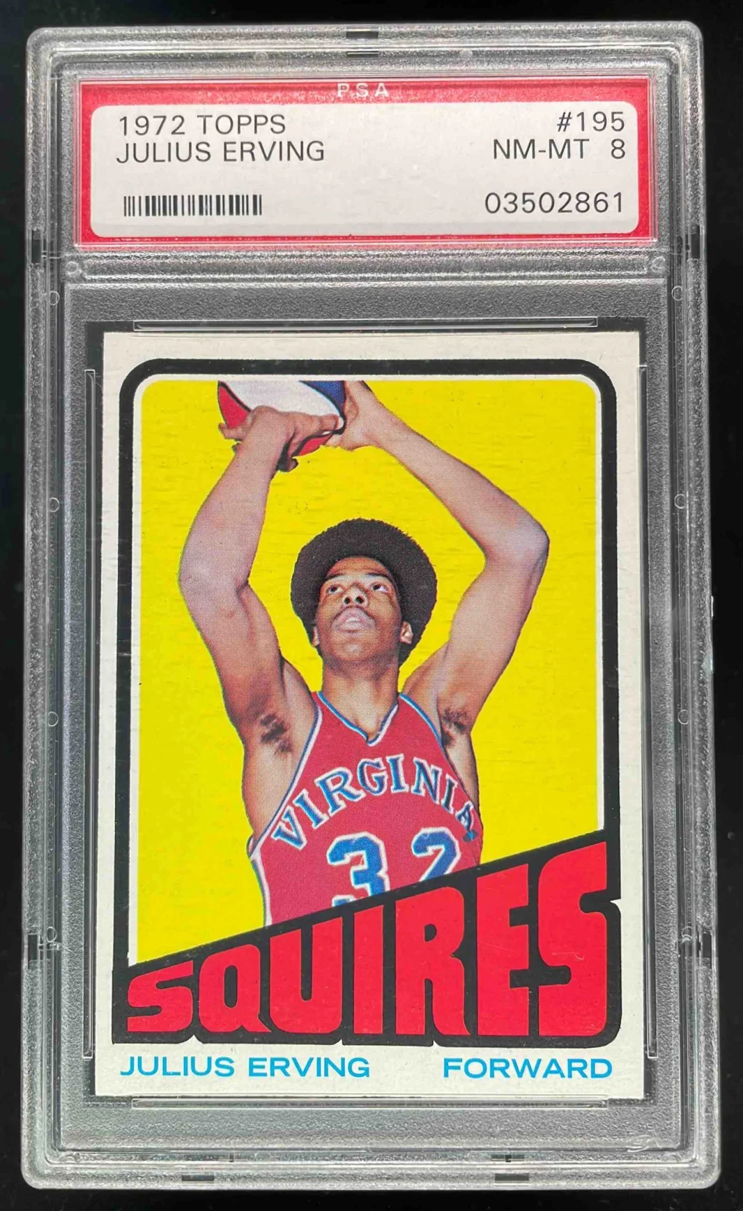 1972-73 Topps #195 Julius Erving RC PSA 8