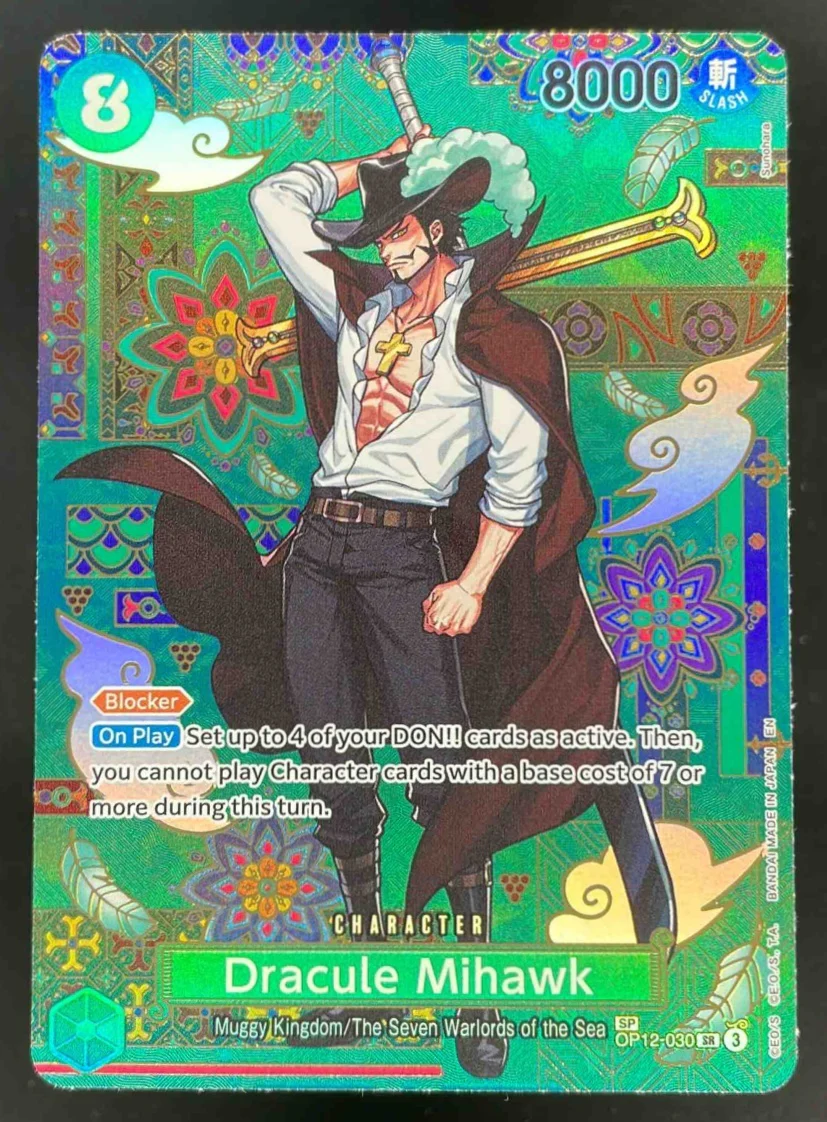 Dracule Mihawk - OP12-030 SP - The Azure Sea's Seven One Piece