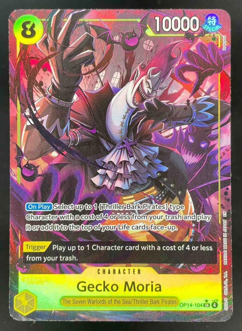 2026 One Piece Azure Sea's Seven Super Rare #OP14-104 Gecko Moria