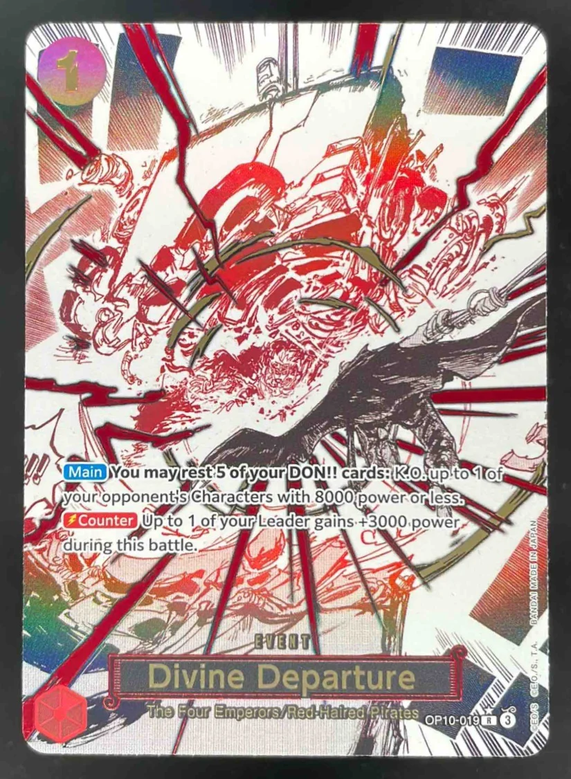 2025 One Piece Royal Blood OP10 Rare #OP10-019 Divine Departure
