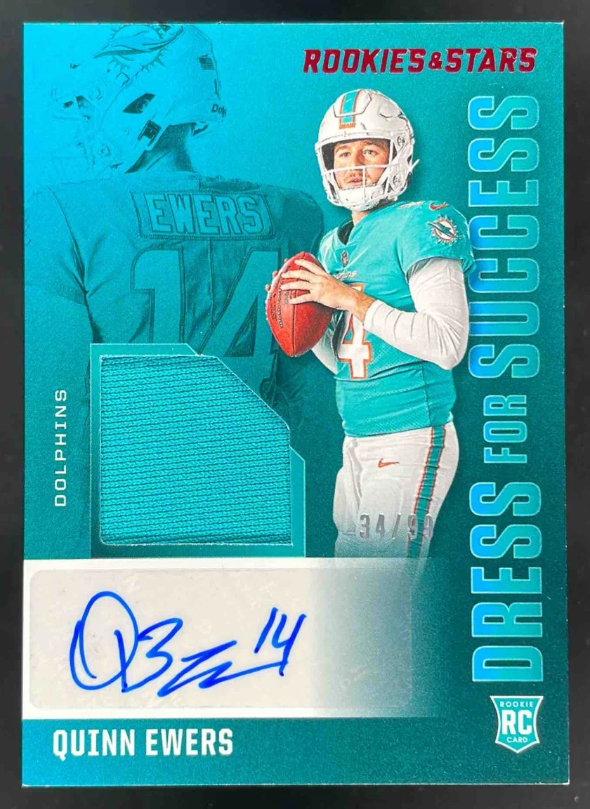 2025 Panini Rookies & Stars Dress for Success #DFS-QES Quinn Ewers RC Auto /99