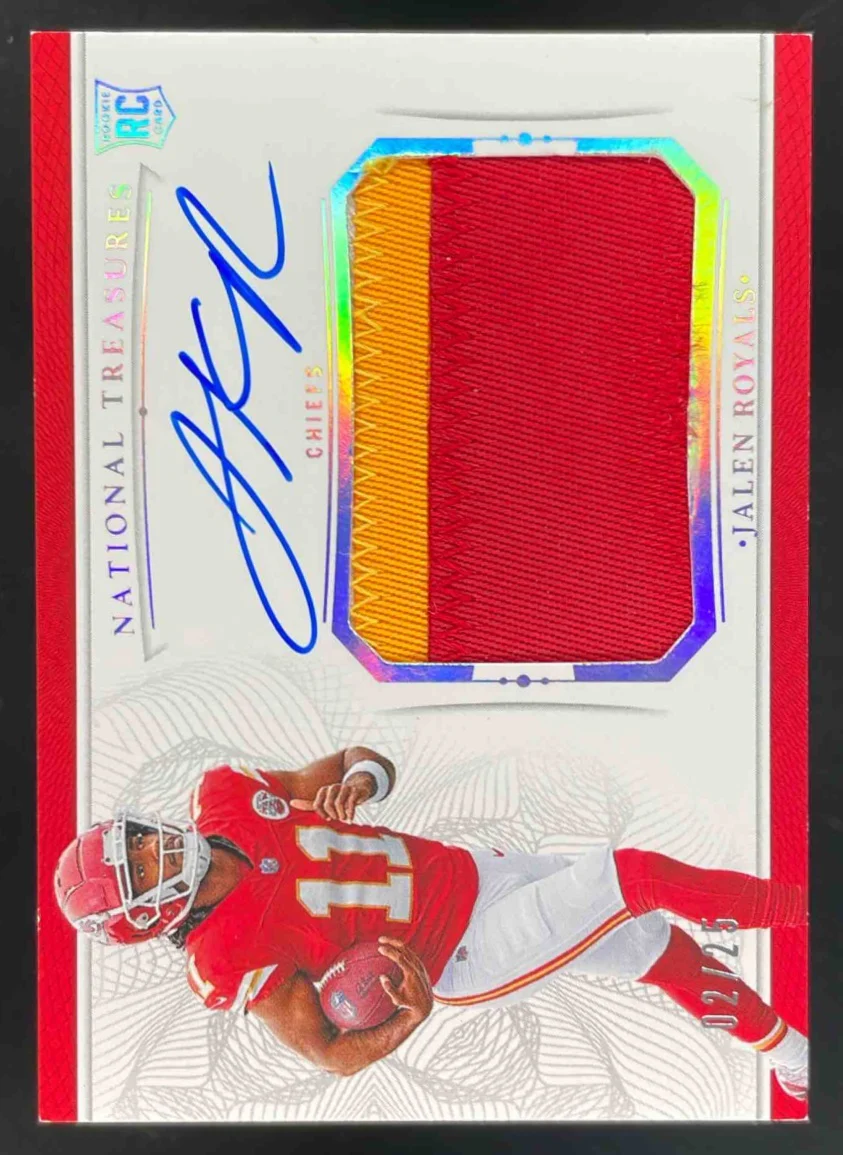 2025 National Treasures Crossover Patch Holo Silver Jalen Royals RC Auto /25