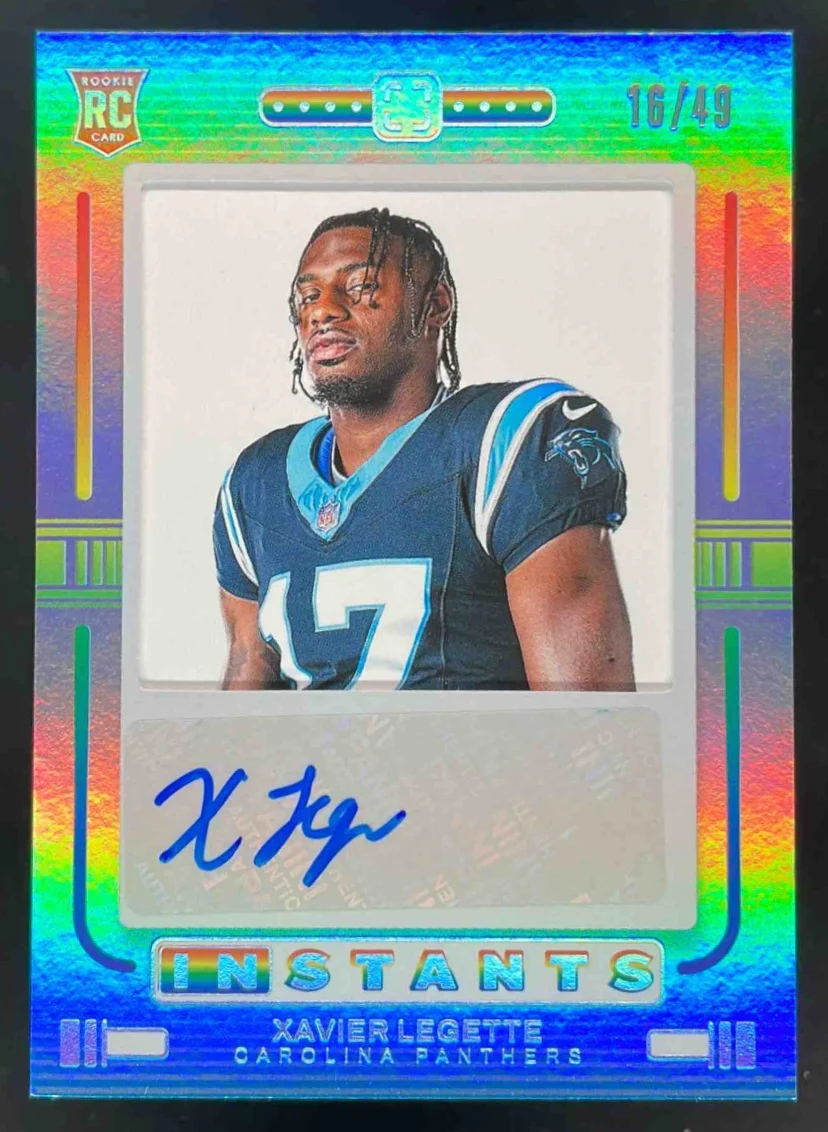 2024 Photogenic Instants Silver #18 Xavier Legette RC Auto /49