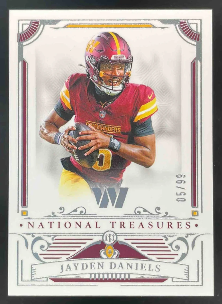 2025 Panini National Treasures #98 Jayden Daniels /99