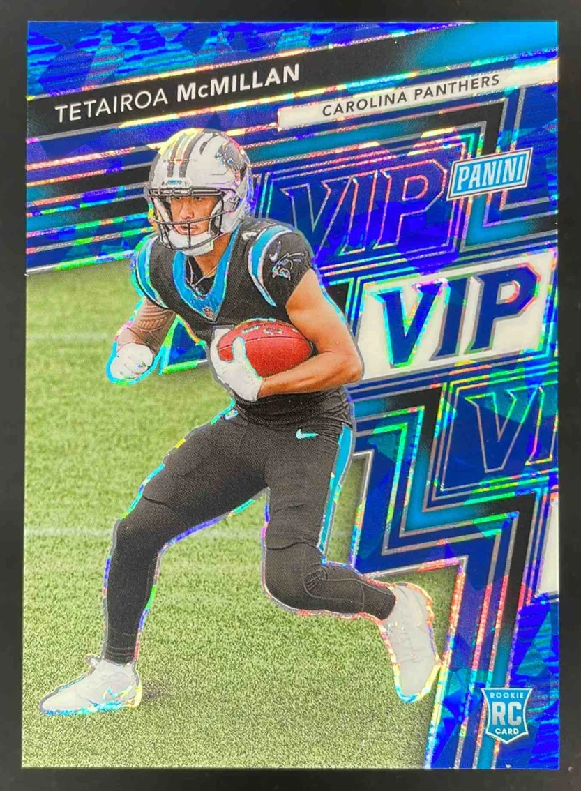 2025 NSCC VIP Gold Packs Gold VIP Blue Sparkle #RC9 Tetairoa McMillan /75