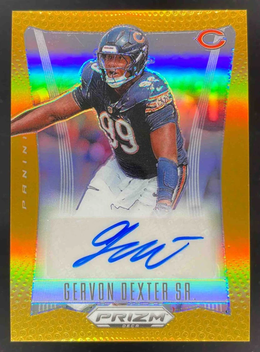 2024 Panini Prizm Deca Signatures Gold Prizm #S-GDS Gervon Dexter Sr. Auto /10
