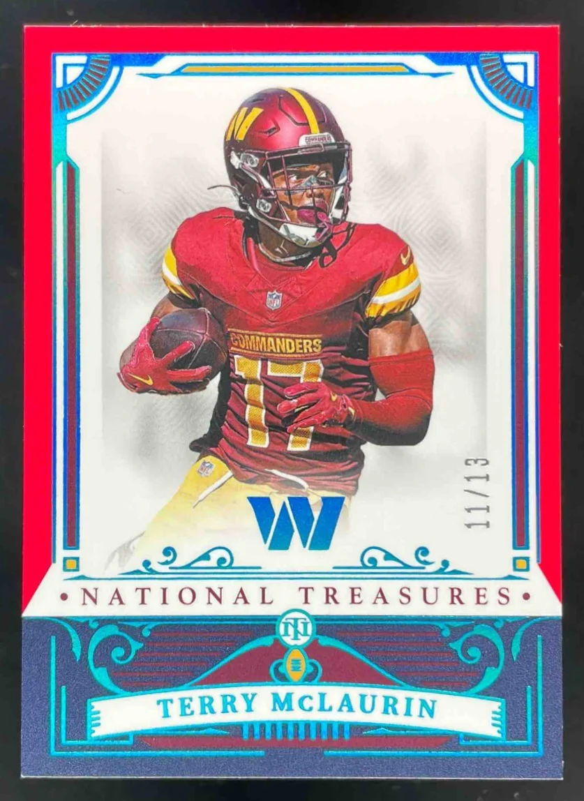 2025 Panini National Treasures Stars & Stripes #99 Terry McLaurin /13