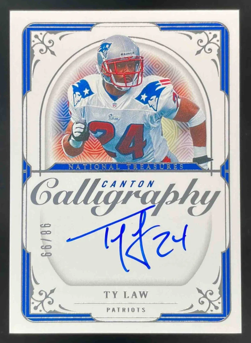 2025 National Treasures Canton Calligraphy #CC-TLW Ty Law Auto /99