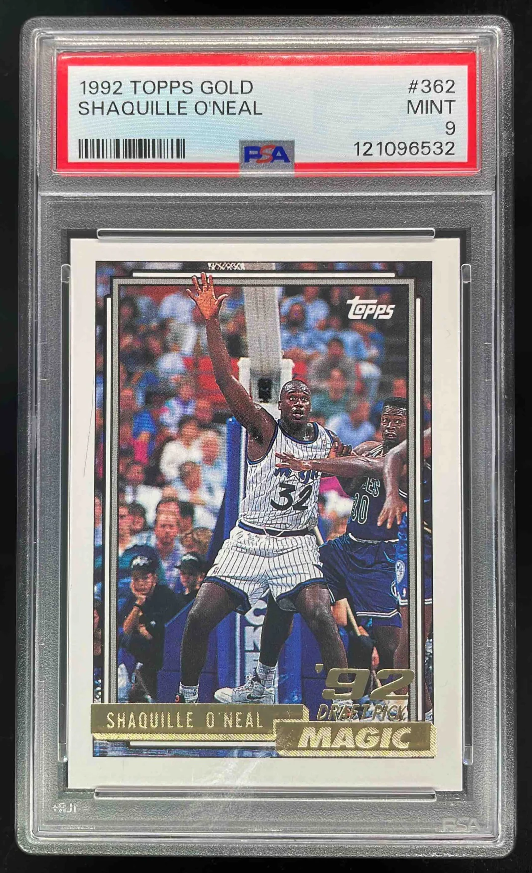 1992-93 Topps Gold #362 Shaquille O'Neal RC PSA 9
