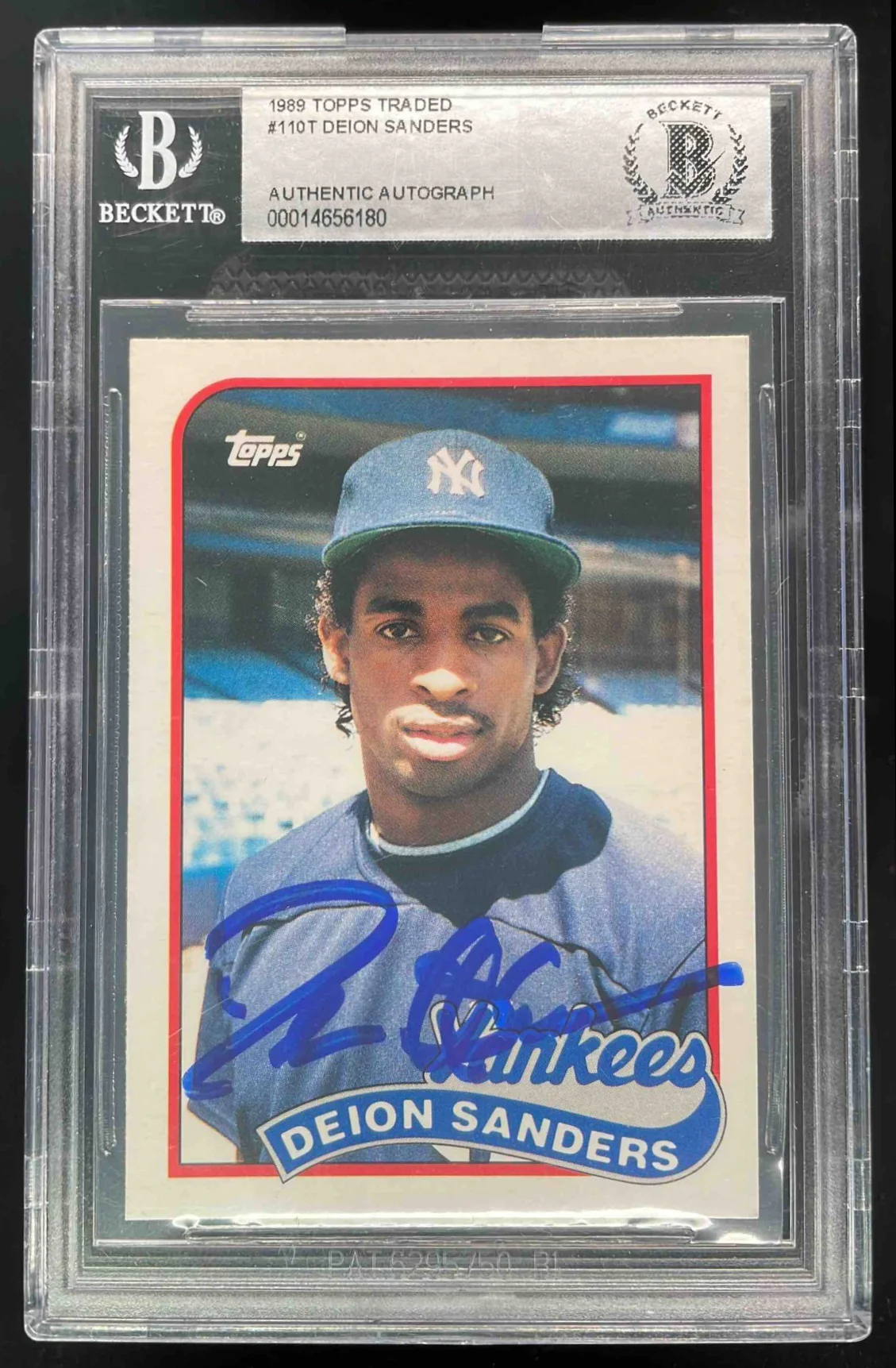 1989 Topps Traded #110T Deion Sanders Rookie Autograph RC Auto BGS Authentic