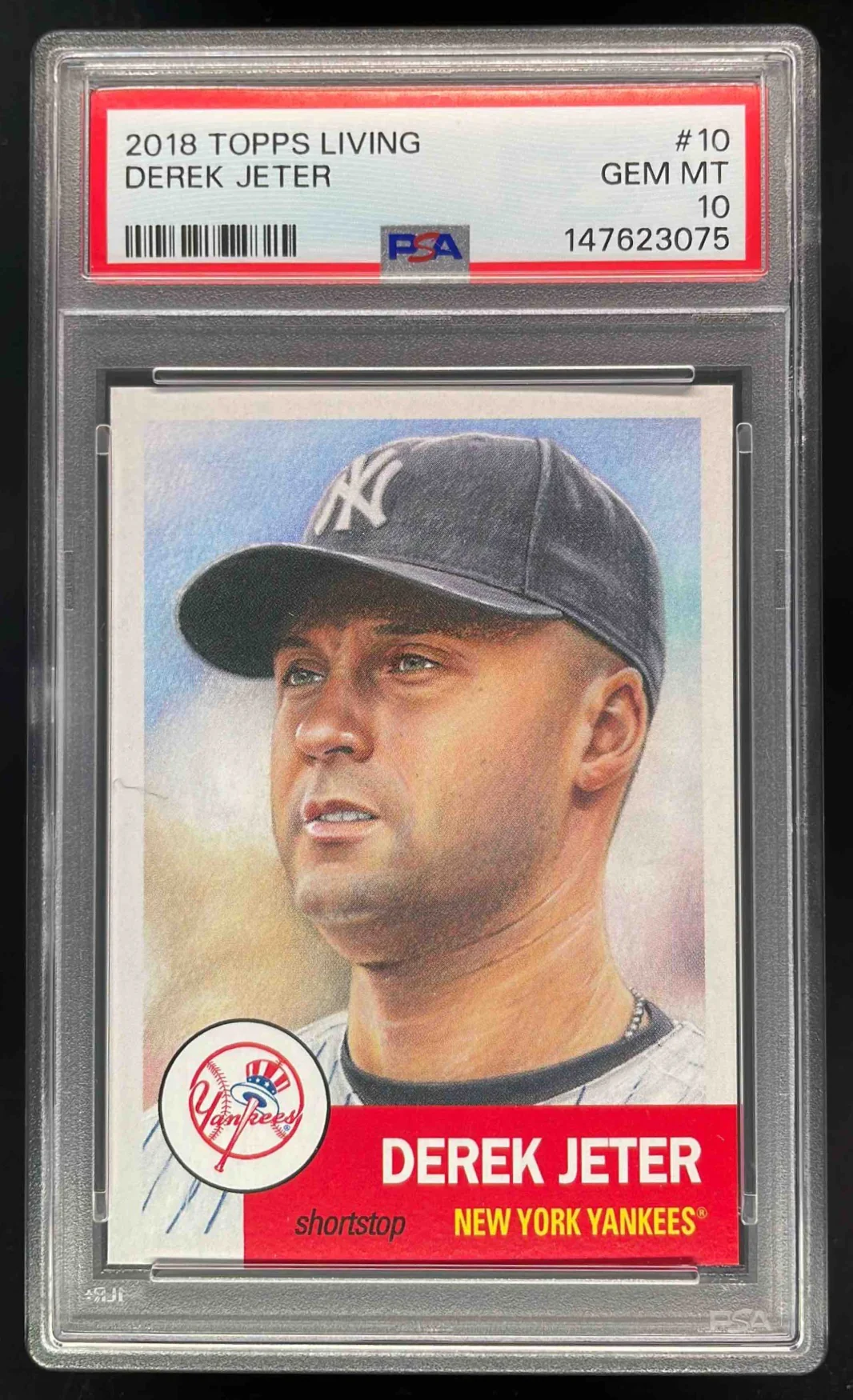 2018 Topps Living #10 Derek Jeter PSA 10