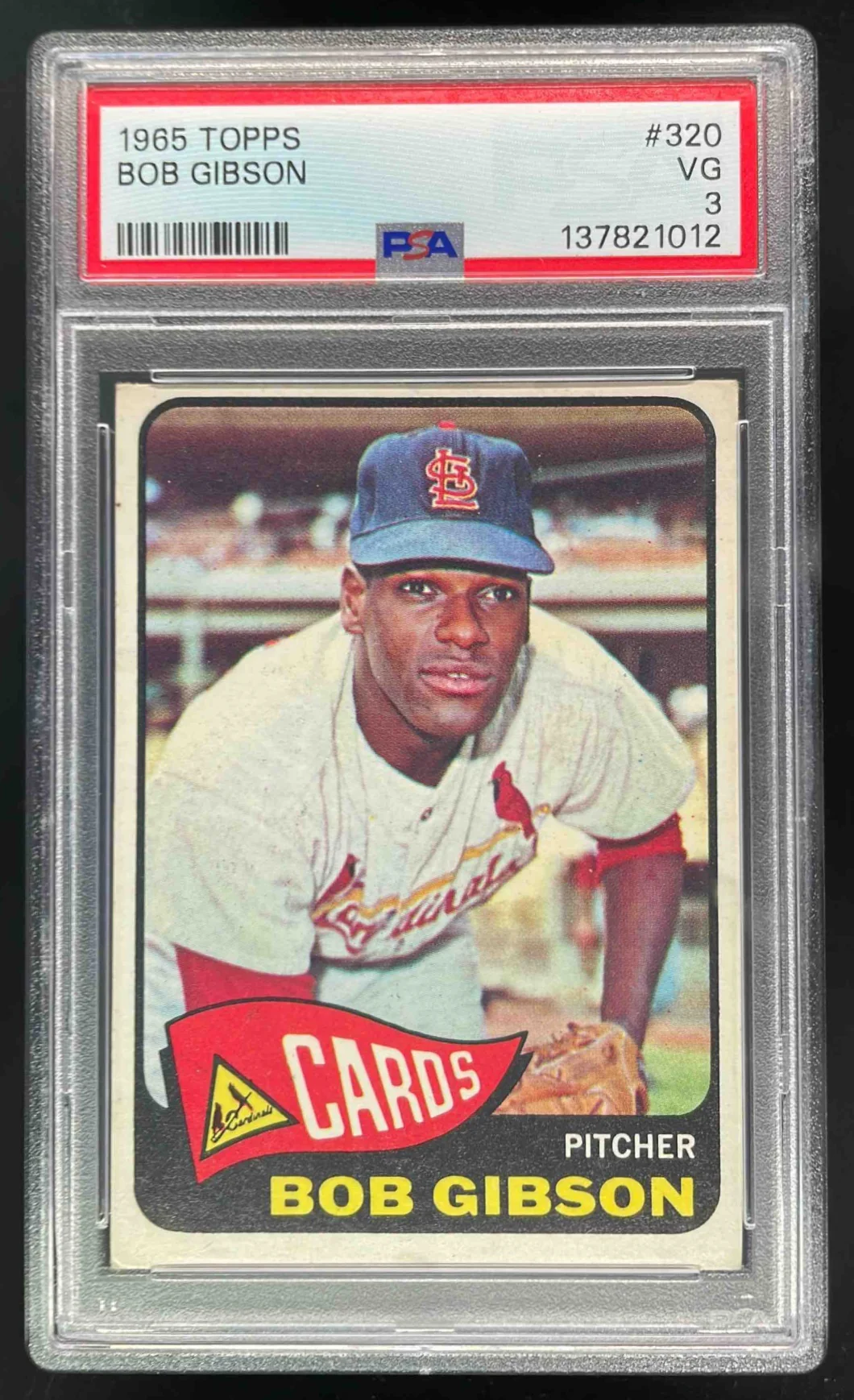1965 Topps #320 Bob Gibson PSA 3
