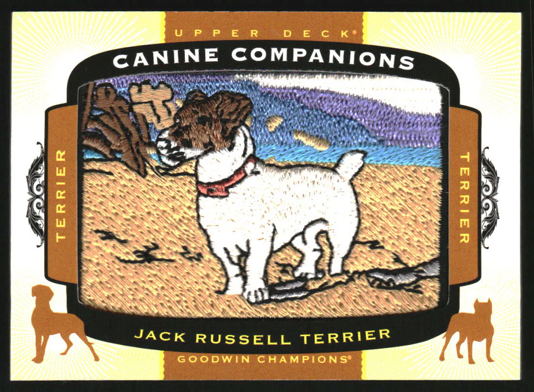 2018 Upper Deck Goodwin Champions Canine Companions Patches Jack Russell Terrier