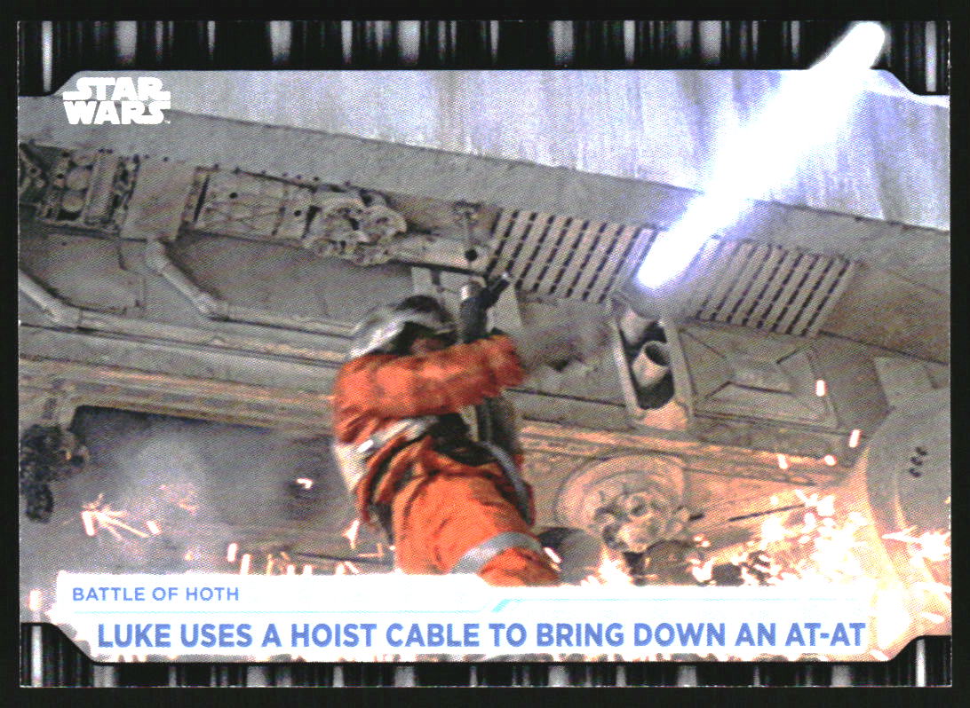 2021 Star Wars Plans Black Luke Uses A Hoist Cable To Bring Down An At-At /5