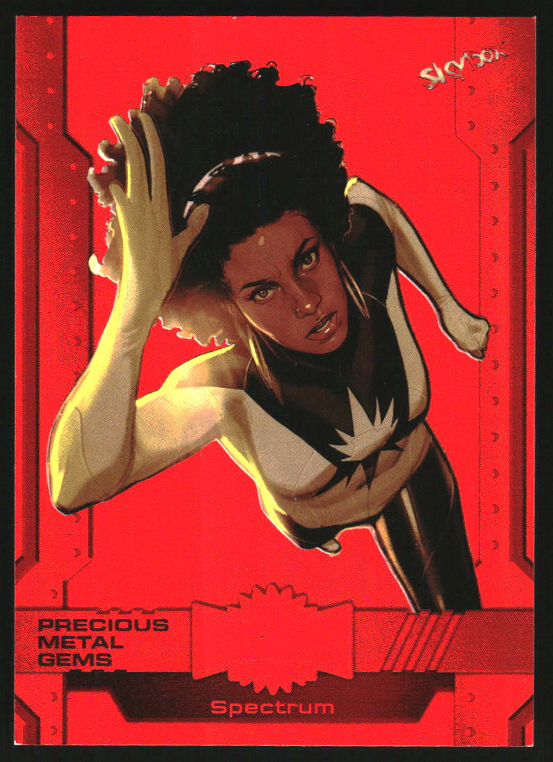 2024 SkyBox Marvel Metal Universe Avengers Precious Gems Red Spectrum /100