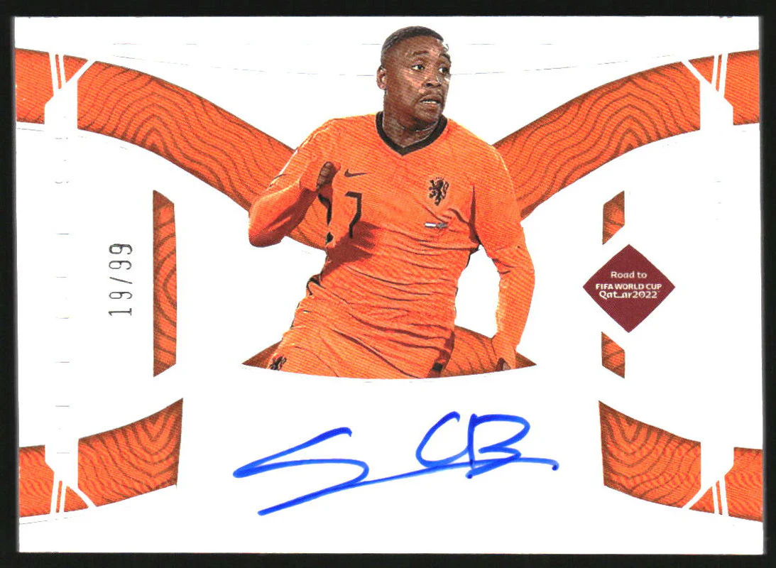 2022 National Treasures World Cup Peerless Signatures Steven Bergwijn Auto /99