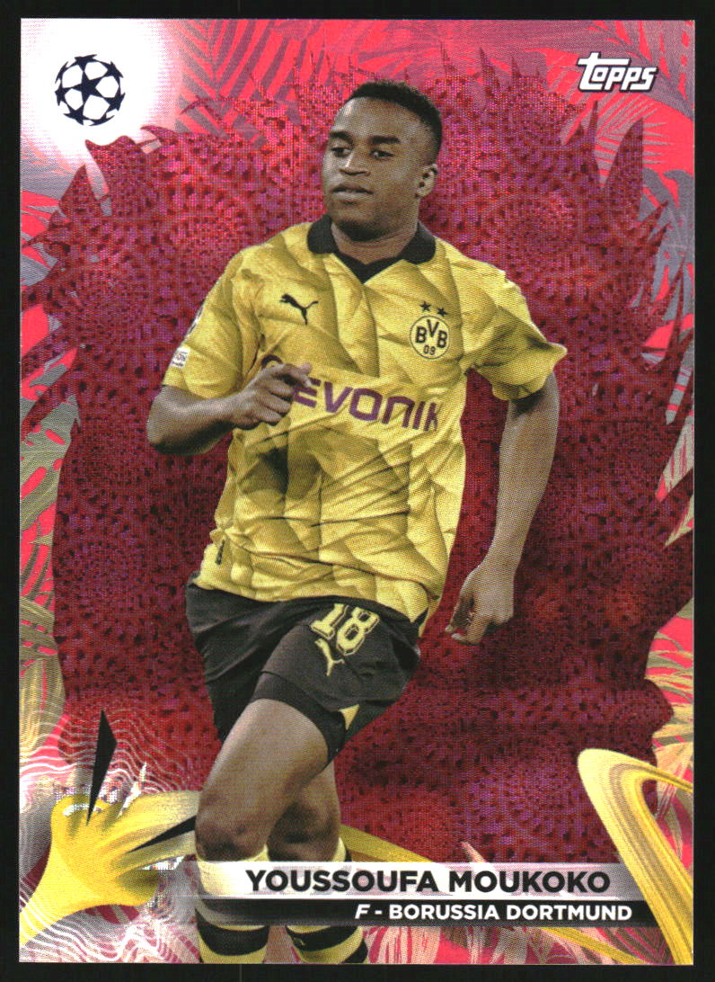 2023-24 Topps UEFA Champions League Red #4 Youssoufa Moukoko /5