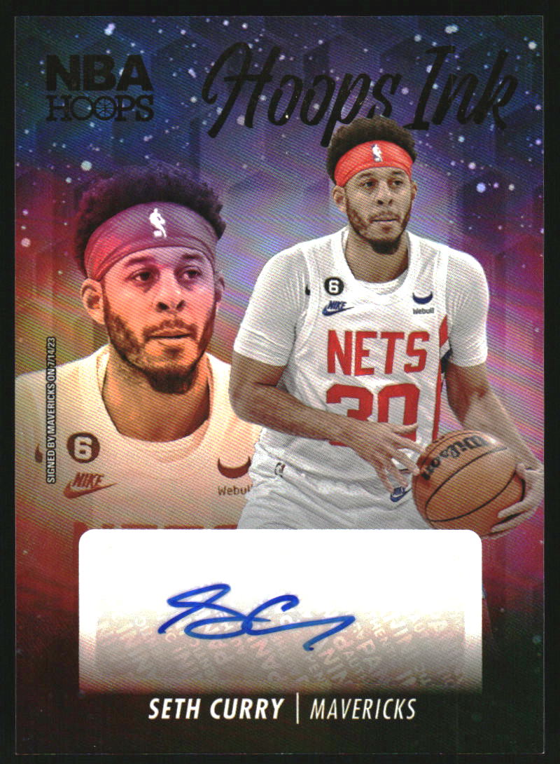 2023-24 Hoops Hoops Ink Seth Curry Autograph Auto
