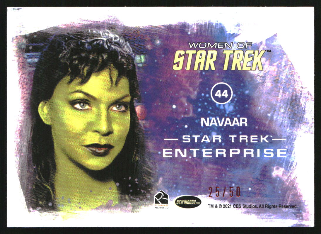 2021 Rittenhouse Women of Star Trek Art and Images Red #44 Navaar /50 - Image 2