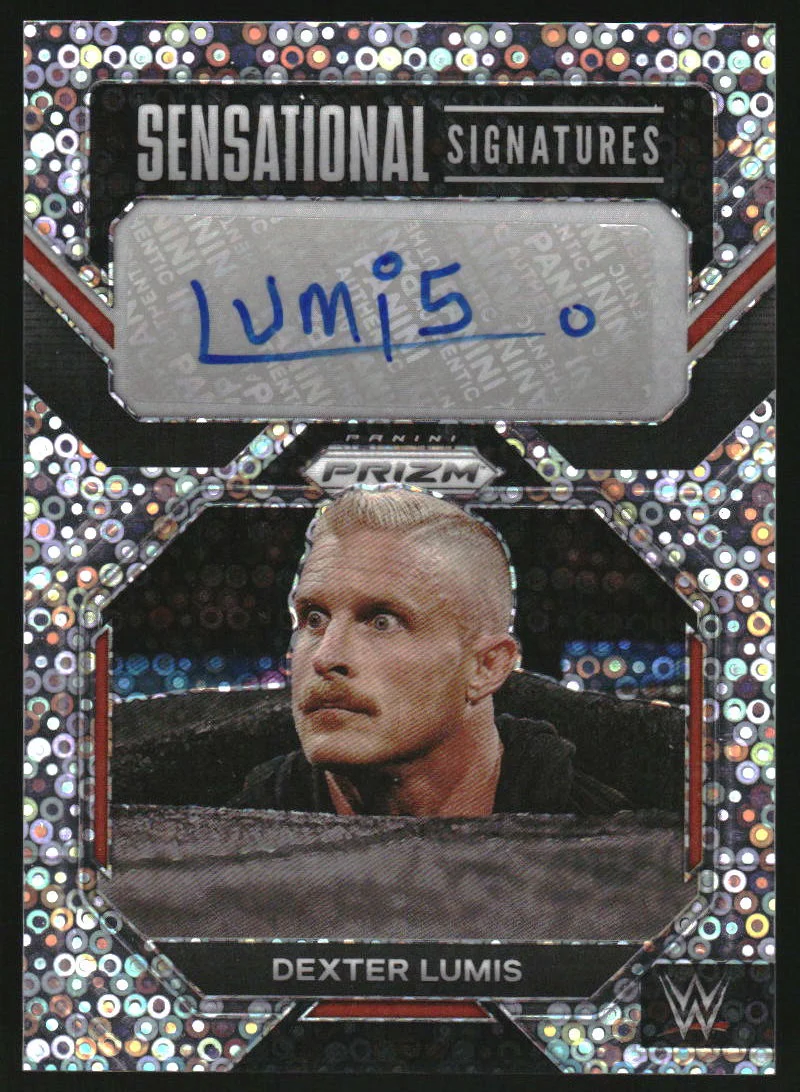 2023 Panini Prizm WWE Sensational Signatures Prizms Under Card Dexter Lumis Auto