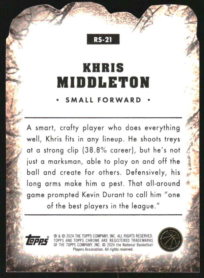 2023-24 Topps Chrome Rock Stars #RS21 Khris Middleton - Image 2