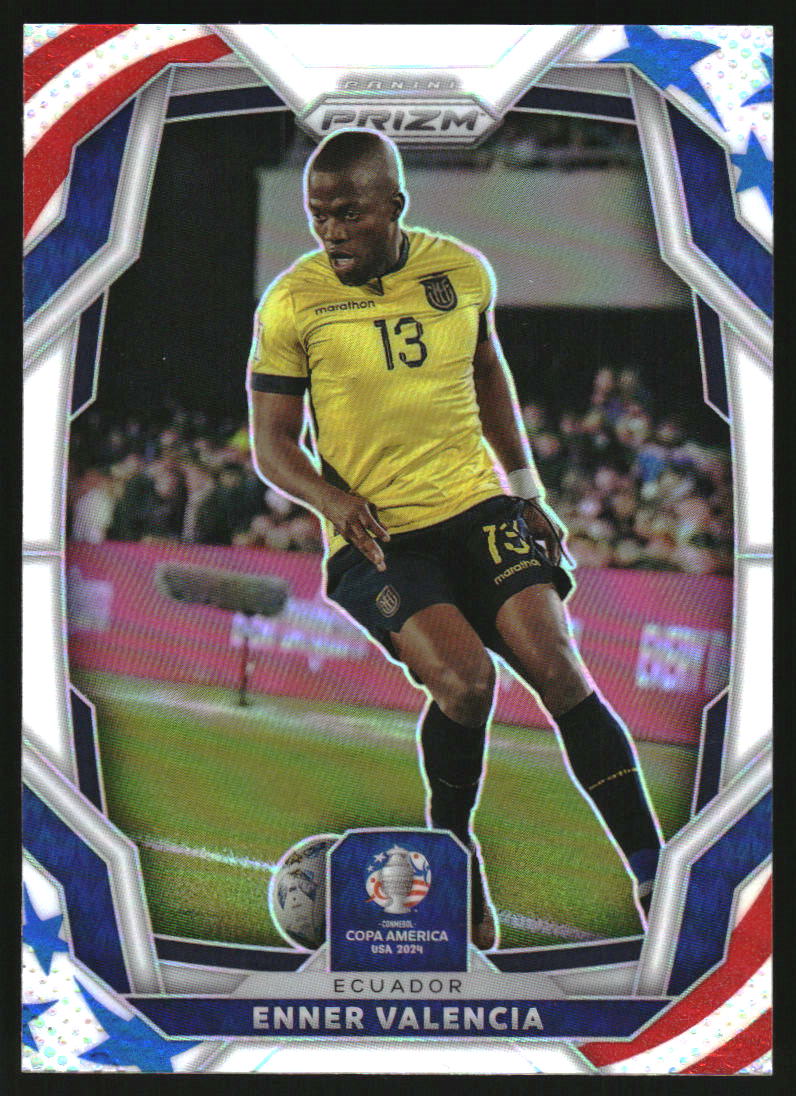 2024 Panini Prizm Copa America Prizms Stars and Stripes #75 Enner Valencia /24
