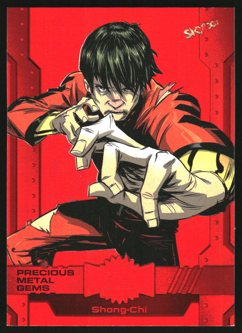 2024 SkyBox Marvel Metal Universe Avengers Precious Gems Red #40 Shang-Chi /100