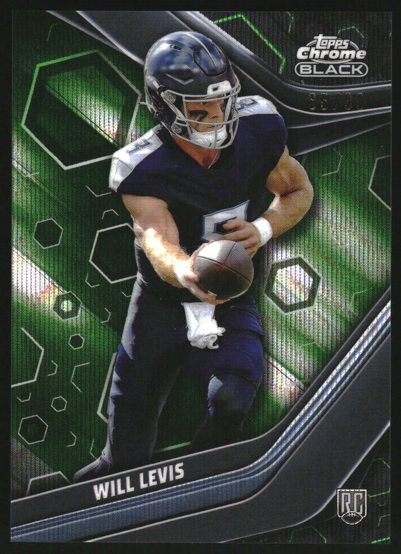 2023 Topps Composite Chrome Black Green Wave Refractors #149 Will Levis RC /99