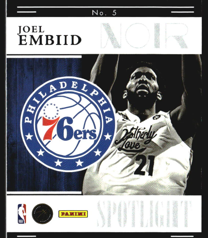 2023-24 Panini Noir Spotlight #5 Joel Embiid /99 - Image 2