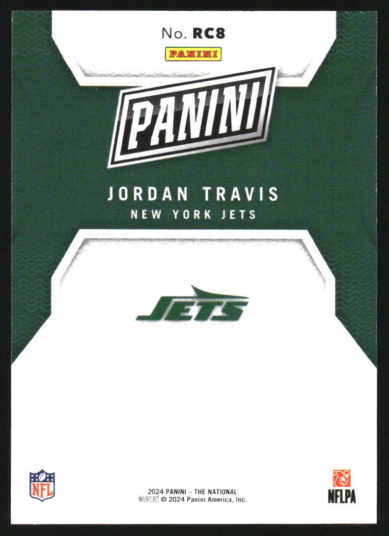 2024 Panini National Convention Rookies #RC8 Jordan Travis RC /399 - Image 2