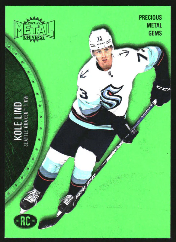 2021-22 Metal Universe Precious Metal Gems Green #193 Kole Lind /100