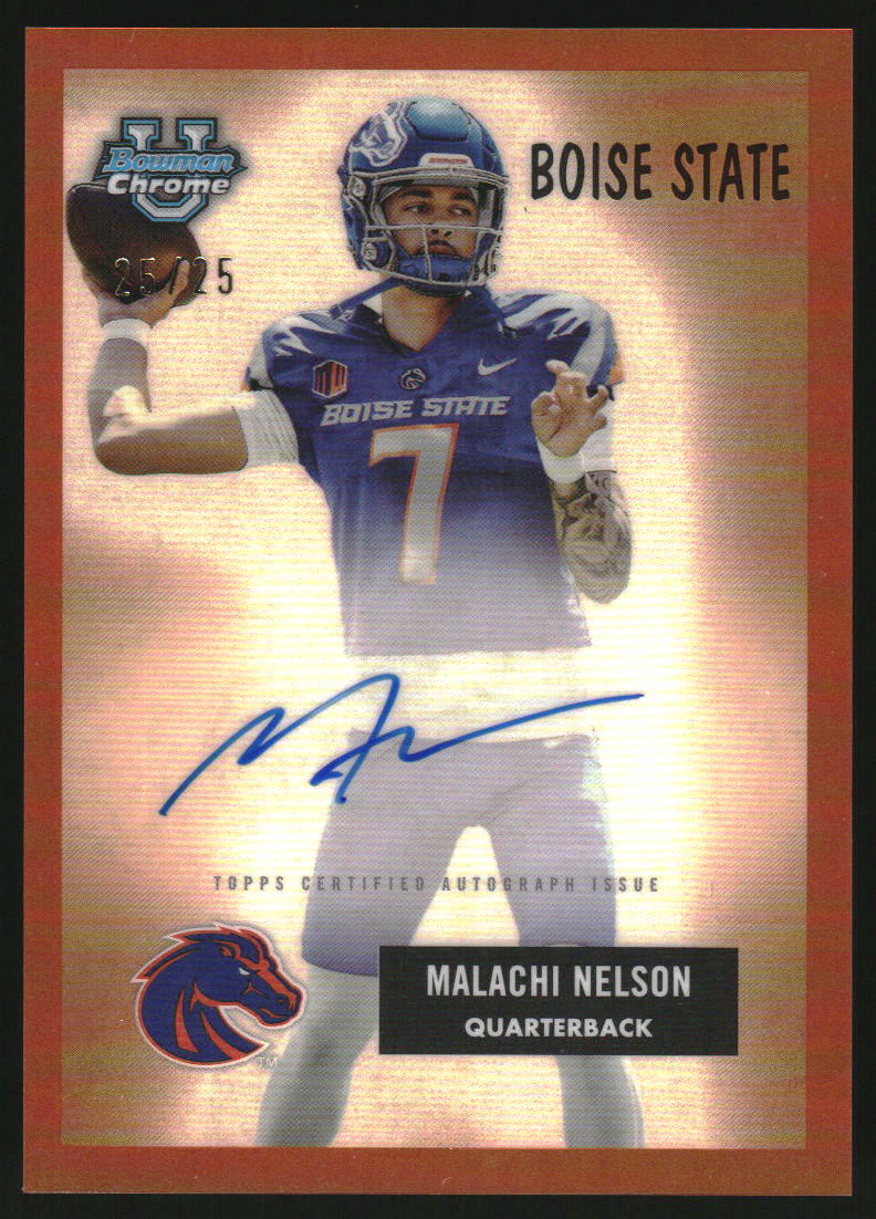 2024 Bowman Chrome University '55 Bowman Auto Orange Malachi Nelson /25