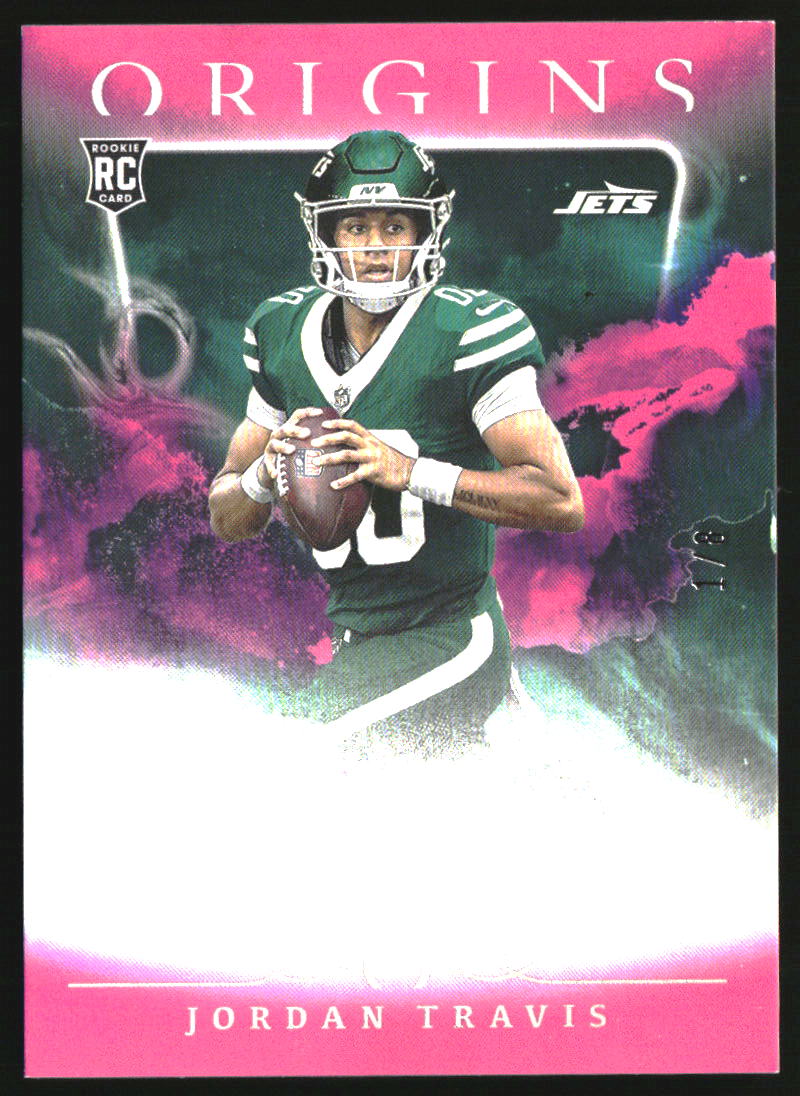 2024 Panini Origins Rookie Autographs Pink Jordan Travis RC Auto /8