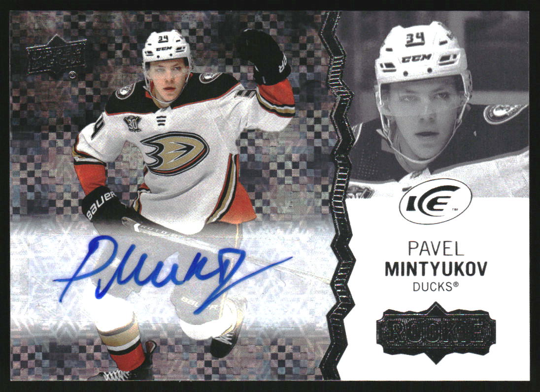 2023-24 Upper Deck Ice Autographs White Snowflake #256 Pavel Mintyukov RC Auto