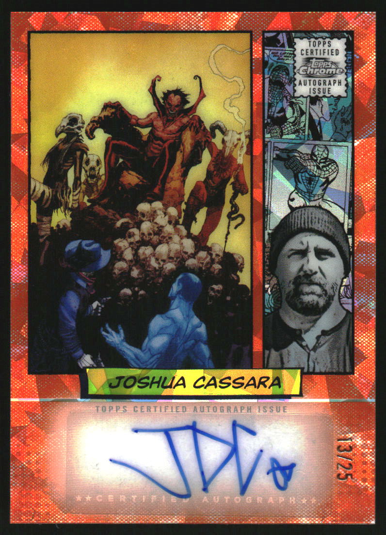 2024 Topps Chrome UK Marvel Comic Book Artist Auto Orange Joshua Cassara /25