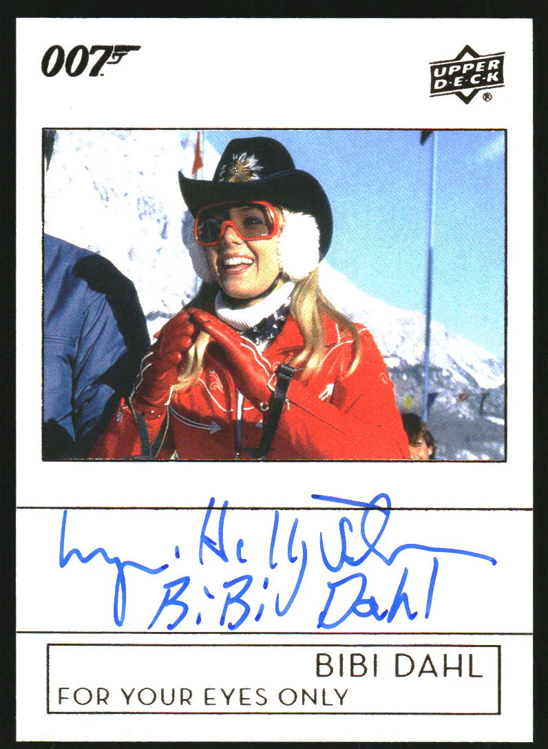 2019 Upper Deck James Bond Collection Auto Lynn-Holly Johnson as Bibi Dahl
